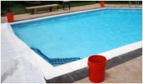 Securing swimming pool step 1